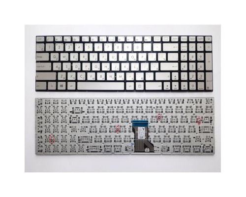 Клавіатура ноутбука ASUS N501J/N501JW/N501V/N501VW сріб RU (A46153)