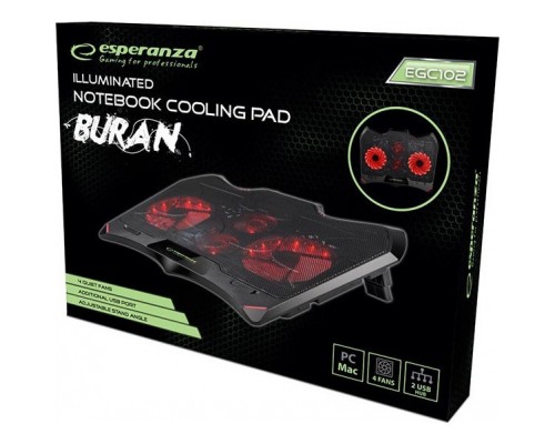 Підставка до ноутбука Esperanza Gaming Notebook Cooling Pad BURAN (EGC102)
