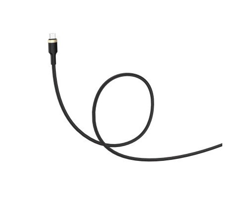 Дата кабель USB 2.0 AM to Micro 5P 1.0m spiral black ColorWay (CW-CBUM051-BK)