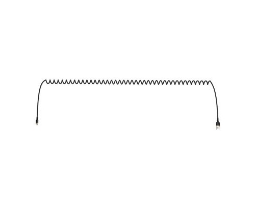 Дата кабель USB 2.0 AM to Micro 5P 1.0m spiral black ColorWay (CW-CBUM051-BK)