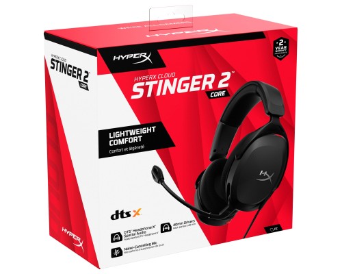 Навушники HyperX Cloud Stinger 2 Core Wired Black (683L9AA)