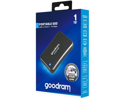 Накопичувач SSD USB 3.2 1TB HL200 Goodram (SSDPR-HL200-01T)