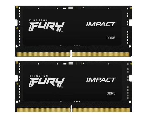 Модуль пам'яті для ноутбука SoDIMM DDR5 32GB (2x16GB) 6400 MHz Impact Kingston Fury (ex.HyperX) (KF564S38IBK2-32)