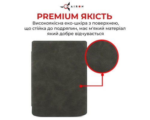 Чохол до електронної книги AirOn Premium PocketBook InkPad Color 2/InkPad 4 black (6946795850193)