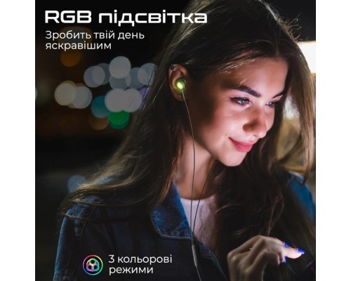 Навушники Promate LumiBuds-C Black (lumibuds-c.black)