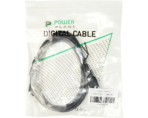 Дата кабель USB 3.0 Type-C to BM 1.5m PowerPlant (KD00AS1275)