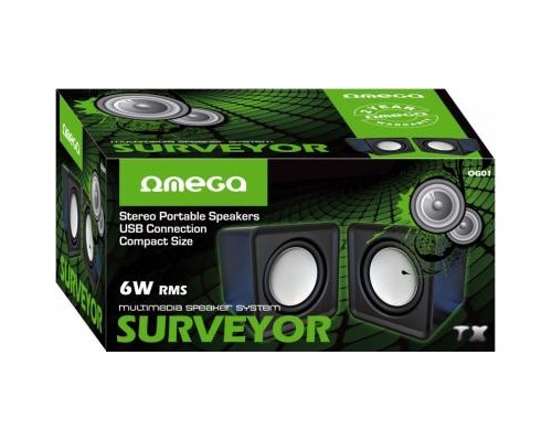 Акустична система Omega OG-01 SURVEYOR 6W black USB (OG01)