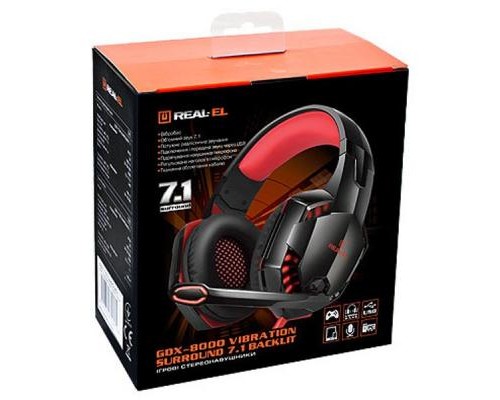 Навушники REAL-EL GDX-8000 VIBRATION SURROUND 7.1 BACKLIT