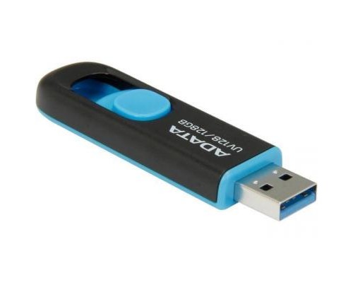 USB флеш накопичувач ADATA 128GB UV128 Black/Blue USB 3.1 (AUV128-128G-RBE)