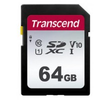 Карта пам'яті Transcend 64GB SDXC class 10 UHS-I U3 V10 (TS64GSDC300S)