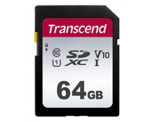 Карта пам'яті Transcend 64GB SDXC class 10 UHS-I U3 V10 (TS64GSDC300S)