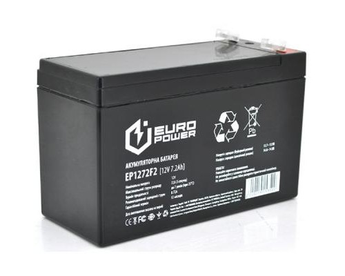 Батарея до ДБЖ Europower 12В 7.2 Ач (EP12-7.2F2)