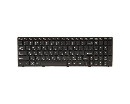 Клавіатура ноутбука PowerPlant Lenovo G580, N580 черный, черный фрейм (KB311071)