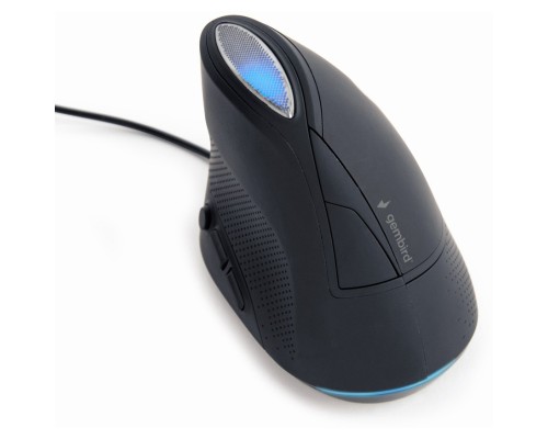Мишка Gembird MUS-ERGO-03 USB Black (MUS-ERGO-03)