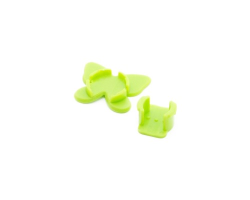 Тримач для кабелю Extradigital CC-948 Cable Clips butterfly, Green (KBC1713)