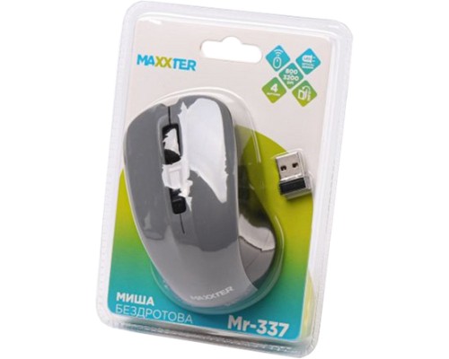 Мишка Maxxter Mr-337-Gr Wireless Gray (Mr-337-Gr)