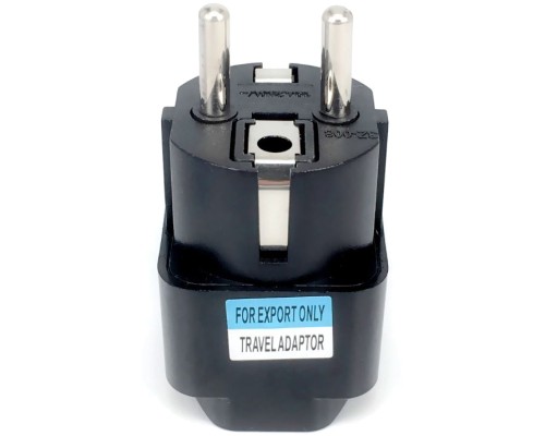Перехідник US/UK/AU to EU Dynamode (EU Adapter black)