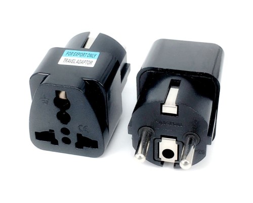 Перехідник US/UK/AU to EU Dynamode (EU Adapter black)