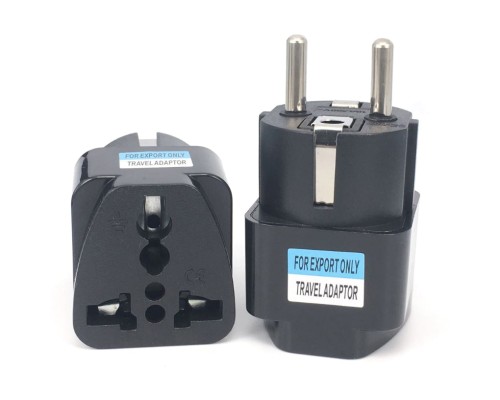 Перехідник US/UK/AU to EU Dynamode (EU Adapter black)