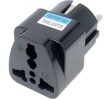 Перехідник US/UK/AU to EU Dynamode (EU Adapter black)