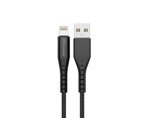 Дата кабель USB 2.0 AM to Lightning 1.2m FL-12B Grand-X (FL-12B)