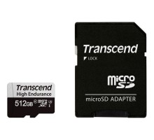 Карта пам'яті Transcend 512GB microSDXC class 10 UHS-I U3 High Endurance (TS512GUSD350V)