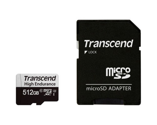 Карта пам'яті Transcend 512GB microSDXC class 10 UHS-I U3 High Endurance (TS512GUSD350V)
