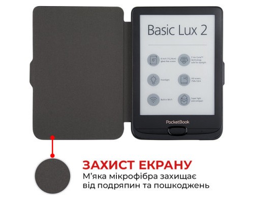 Чохол до електронної книги AirOn Premium PocketBook Touch Lux 5 608/628/633 black (6946795850194)