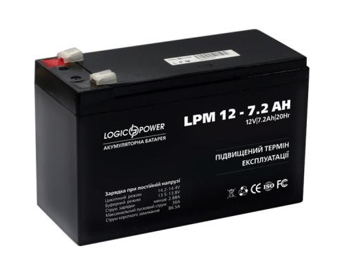Батарея до ДБЖ LogicPower LPM 12В 7.2 Ач (3863)