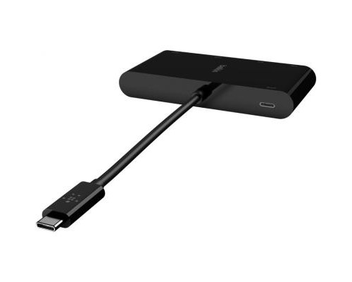 Концентратор Belkin USB-C - Ethernet, HDMI, VGA, USB-A, 100W PD, black (AVC004BTBK)