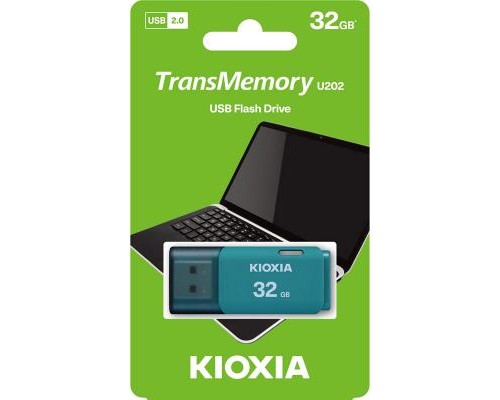 USB флеш накопичувач Kioxia 32GB U202 Blue USB 2.0 (LU202L032GG4)