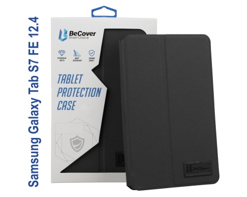 Чохол до планшета BeCover Samsung Tab S7 FE 12.4 SM-T730/SM-T735/S8 Plus 5G SM-X800/SM-X806 Black (706711)