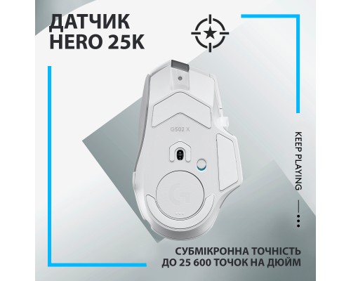 Мишка Logitech G502 X Lightspeed Wireless White (910-006189)