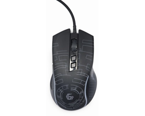Мишка Gembird MUSG-RGB-01 USB Black (MUSG-RGB-01)