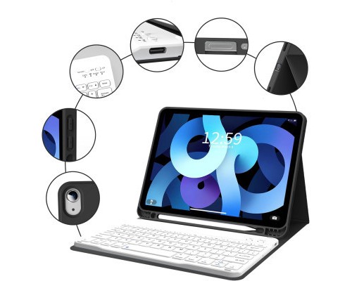 Чохол до планшета BeCover Keyboard Apple iPad Air (4/5) 2020/2022 10.9
