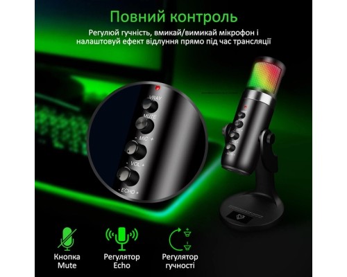 Мікрофон Vertux Marshal USB Black (marshal.black)