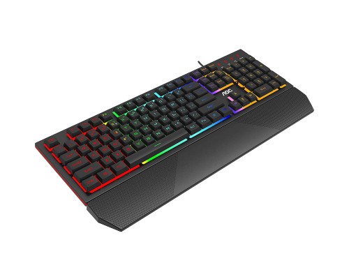 Клавіатура AOC GK200 Rainbow LED USB Black (GK200D32R)