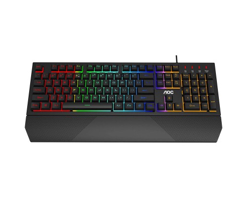 Клавіатура AOC GK200 Rainbow LED USB Black (GK200D32R)