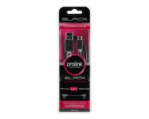 Дата кабель USB 2.0 AM to Micro 5P 1.5m Prolink (PB487-0150)