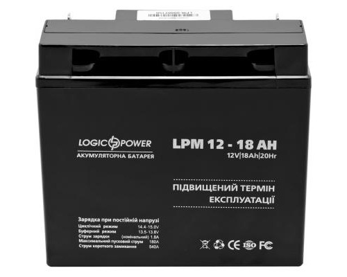 Батарея до ДБЖ LogicPower LPM 12В 18Ач (4133)