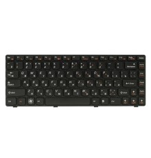 Клавіатура ноутбука PowerPlant Lenovo IdeaPad G470 черный, черный фрейм (KB311897)