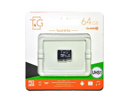 Карта пам'яті T&G 64GB microSDXC class 10 UHS-I (TG-64GBSDCL10-00)