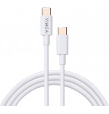 Дата кабель USB-C to USB-C 1.0m 45W PVC Vinga (VCPCTC45W)