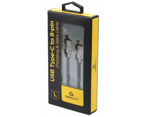 Дата кабель USB-C to Lightning 1.0m 18W Cablexpert (CC-USB2PD18-CM8PM-1M)