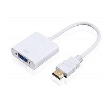 Перехідник HDMI M to VGA F (з кабелями аудіо і живлення від USB) ST-Lab (U-990 white)