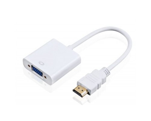 Перехідник HDMI M to VGA F (з кабелями аудіо і живлення від USB) ST-Lab (U-990 white)