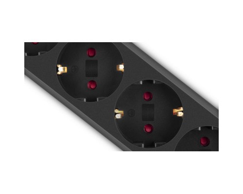 Мережевий фільтр живлення REAL-EL RS-6 Protect M 3m, black (EL122300034)