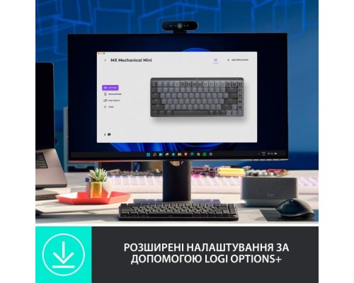 Клавіатура Logitech MX Mechanical Mini Illuminated UA Graphite (920-010782)