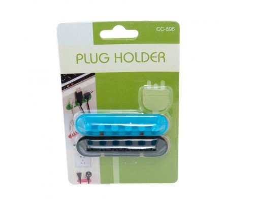 Тримач для кабелю Extradigital CC-595 Cable Clips, Black/Blue (KBC1725)