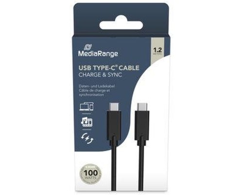 Дата кабель USB-C to USB-C 1.2m 3.1 Mediarange (MRCS214)